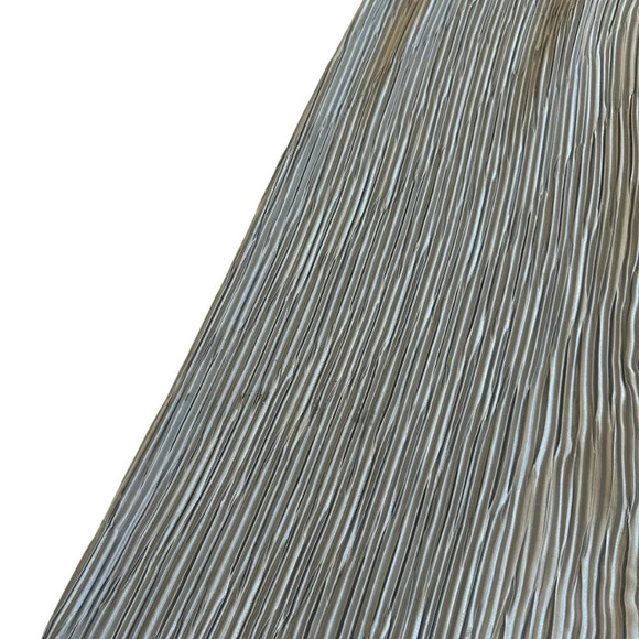 Ricki Lang For Nuit Vintage 1970s Lace Sheer Dress Pleated Size Large Women's - Picture 11 of 15